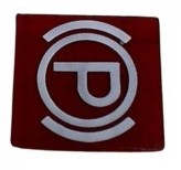 SWF 595193 SWF 595193 Inlegplaatje Parkeerrem Rood 90°